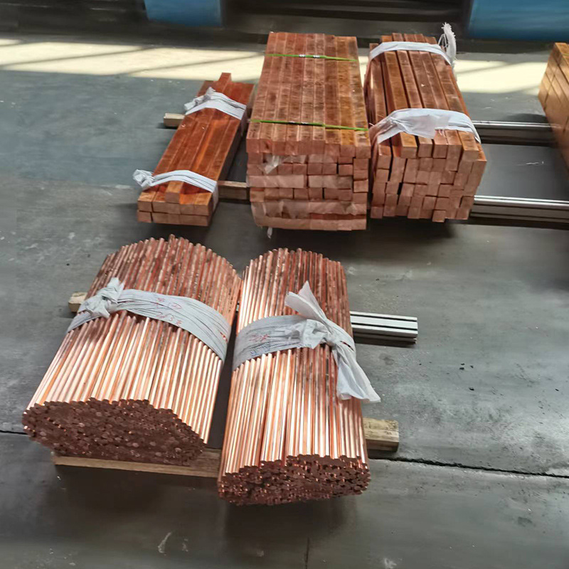 T2 Red Copper Rod Solid Cutting Manufacturer C1100 Red Copper Rod Oxygen-Free Red Copper Rod