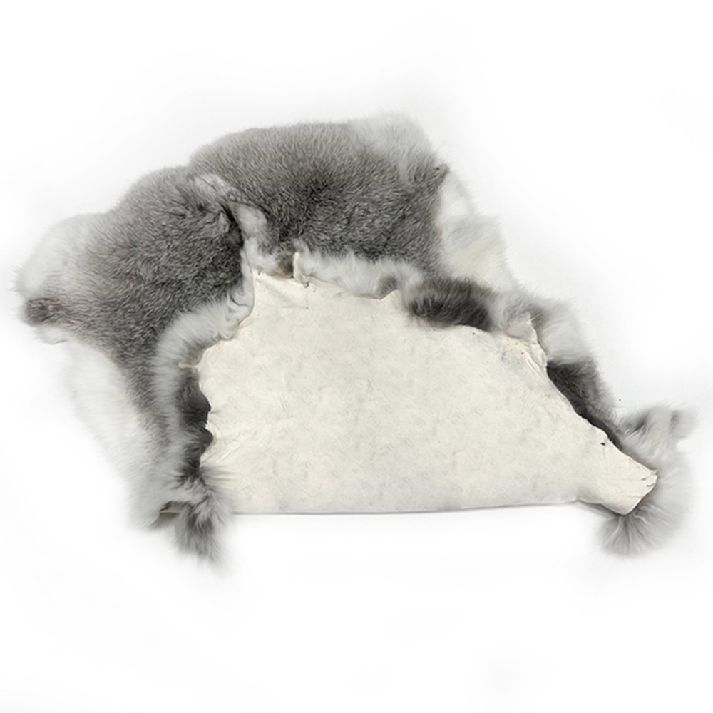 Factory direct supply of real rabbit fur clothing liner cuff knee pad waist pad big rabbit fur rabbit fur