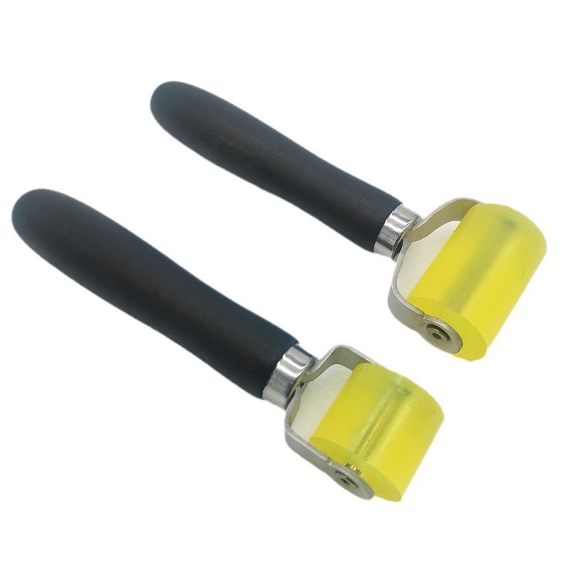 Stainless steel pressure wheel double bearing pressure roller waterproofing membrane construction leather pressure roller self-adhesive wallpaper sticker roll