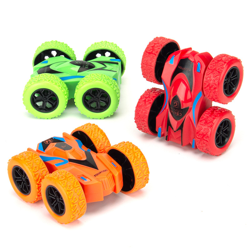 Children's toys four-wheel drive off-road inertia car double-sided stunt drift off-road vehicle pull-back car cross-border push wholesale