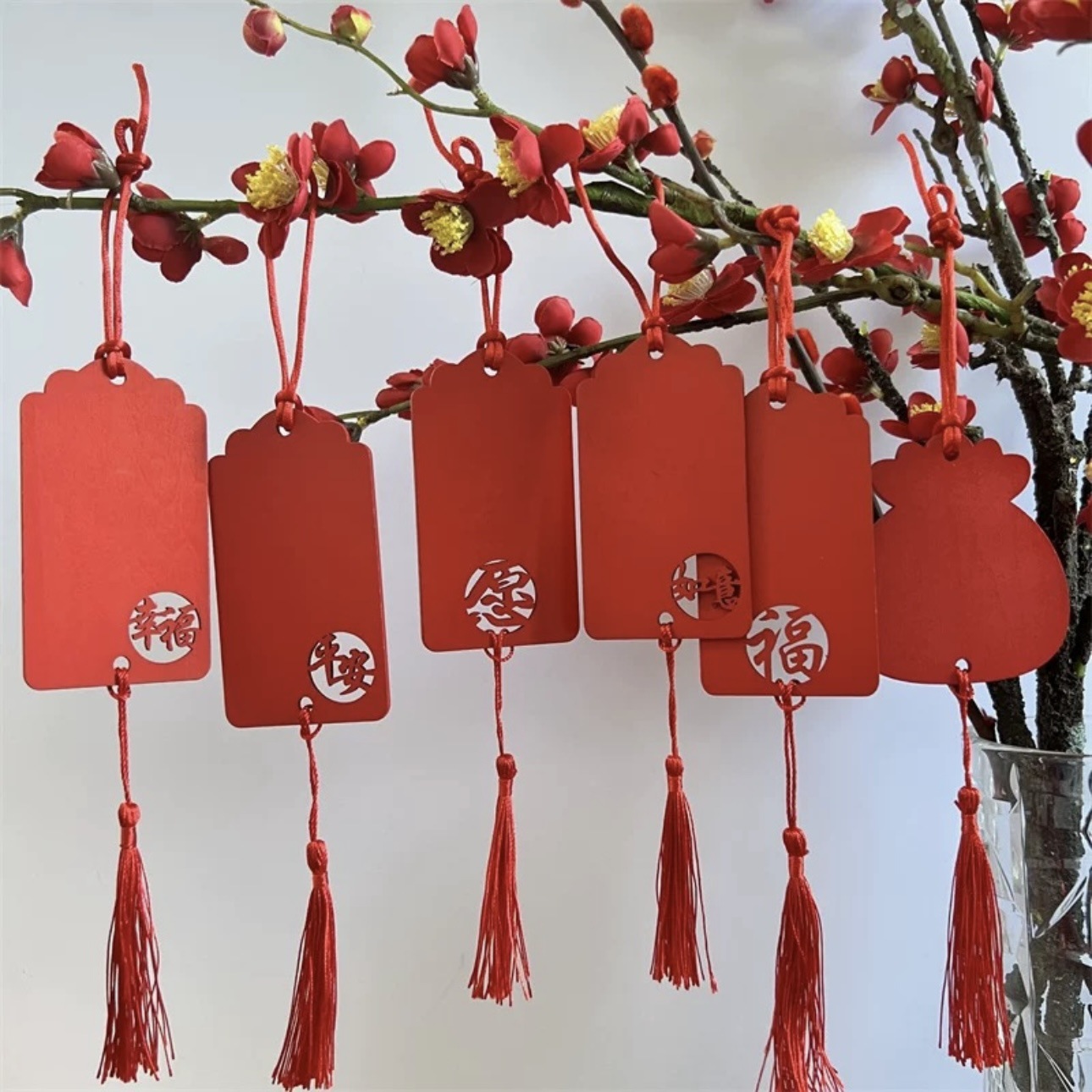 Оптовая продажа деревянных длинных табличек с пожеланиями, молитвенных табличек, сообщений для храмов, праздничные подвески, маленькие деревянные таблички, золотые таблички с названиями