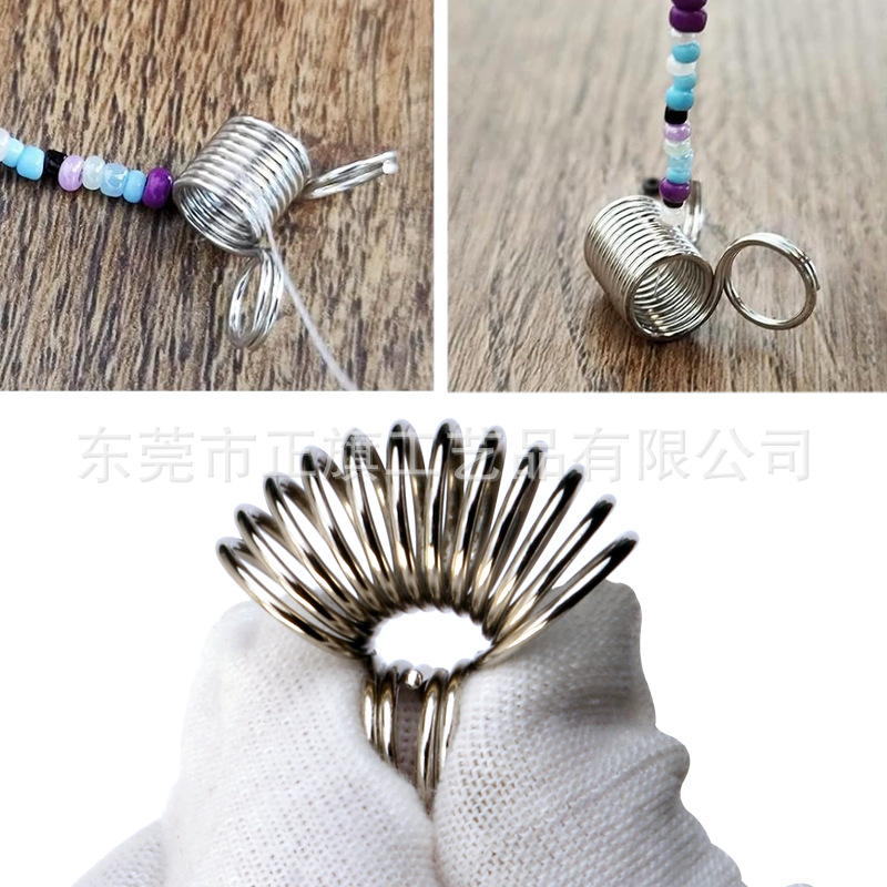 Factory wholesale 28mm beaded clip line stop bead spring DIY jewelry bracelet jewelry anti-drop clip line Spring