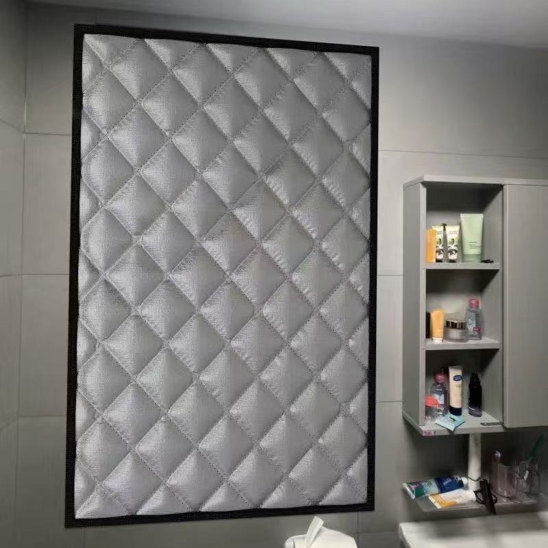 Soundproof Curtains, Super Strong Street-Facing Road Sealing Window Cotton Curtain Artifact, Blackout Bedroom Sound Absorption and Noise Reduction, Super Thick Sound Reduction