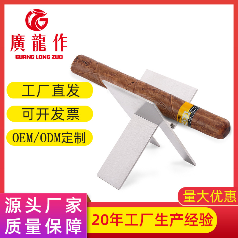 Спот портативный держатель для сигар складной из нержавеющей стали оригинальный цвет черный держатель для сигар