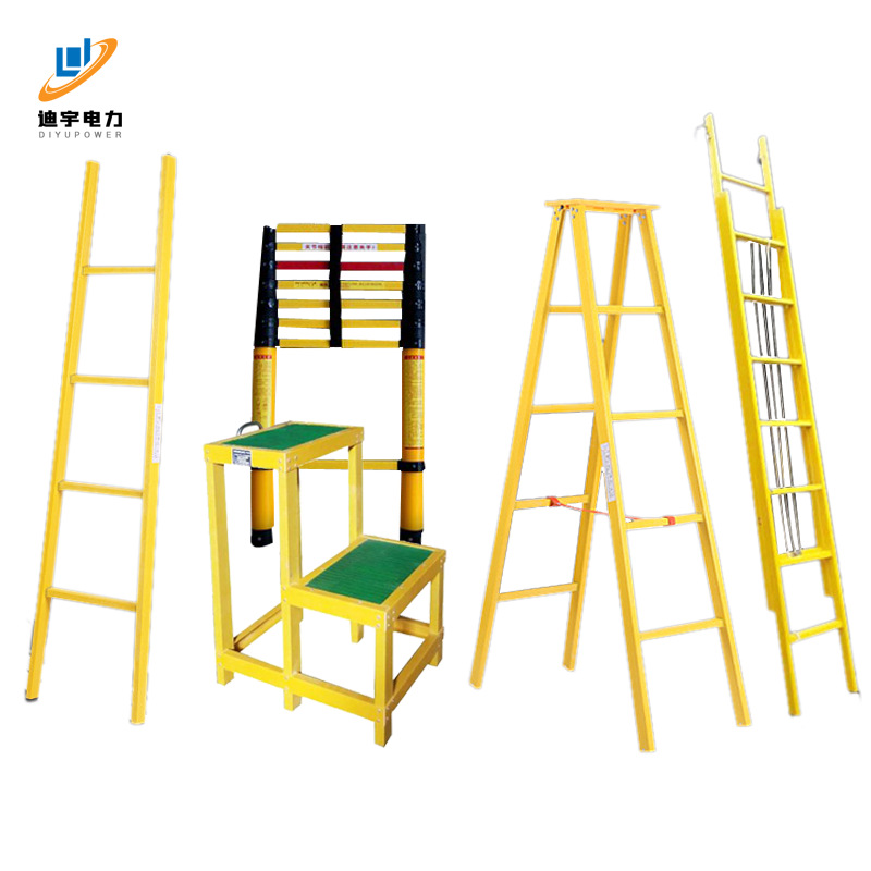 Fiberglass Insulated Herringbone Ladder Electrician Telescopic Ladder Fishing Rod Ladder Semi-Insulated Adjustable Ladder Bamboo Straight Ladder