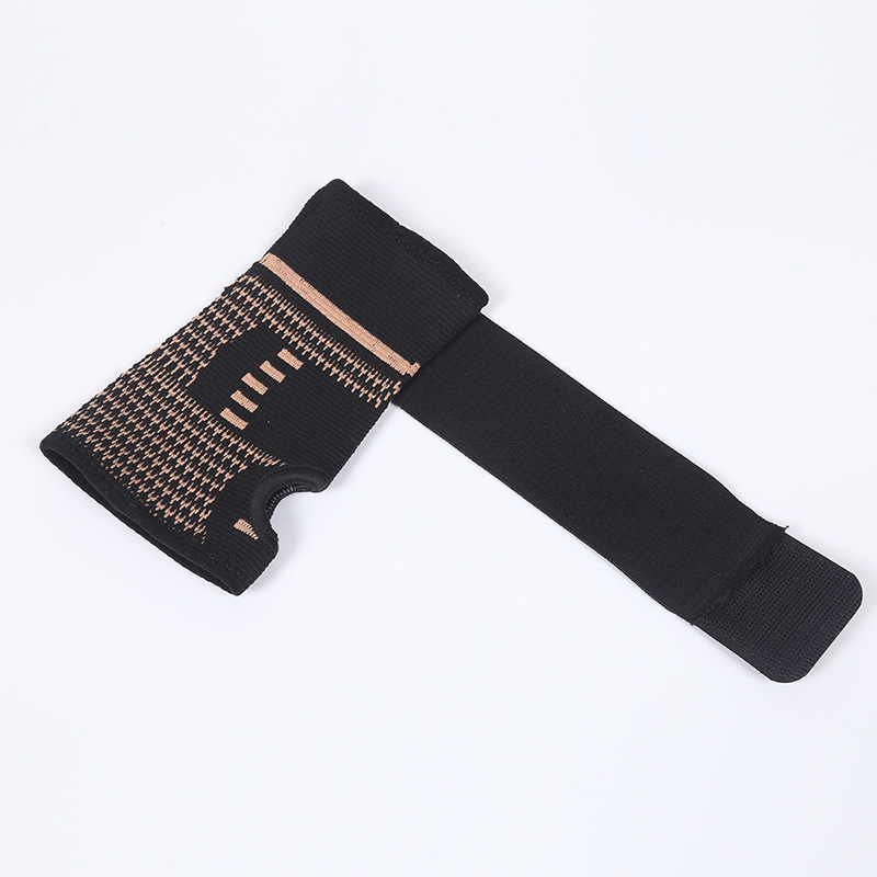 Cross-border wholesale sports pressurized copper ion palm protection fitness dumbbell single parallel bars weightlifting gloves riding wrist protection