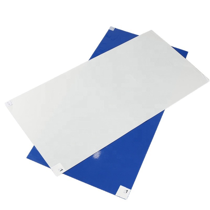 Disposable Dust Pad, Tear-Off Dust-Free Workshop Laboratory Floor Mat, Blue and White Entrance Door Anti-Static Dust Removal Sticker