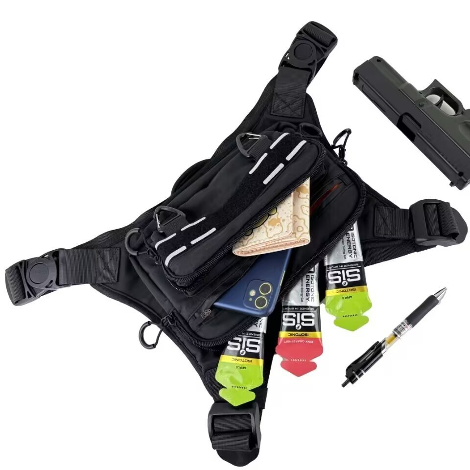 Outdoor Tactical Chest Bag Cross-Border Amazon Men's Multi-Functional Training Running Shoulder Sports Hiking Fitness Bag Tactical