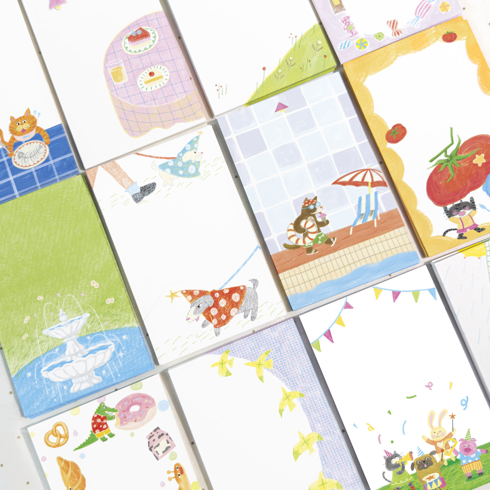 Agugu Оригинальные внутренние страницы M5 Японская соль Серия ручной работы Базовый журнал коллажные материалы отрывные стикеры