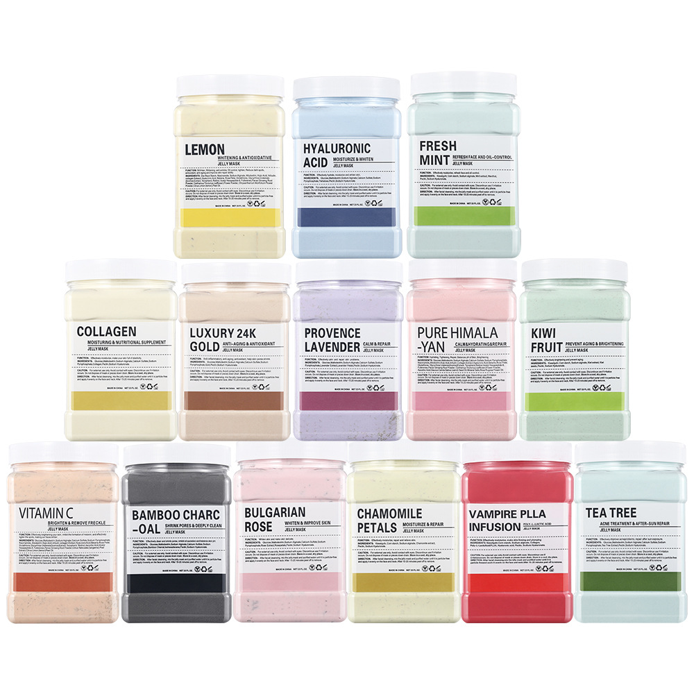 Cross-border Petal mask powder crystal jelly rose snow grass soft film powder beauty salon special canned wholesale