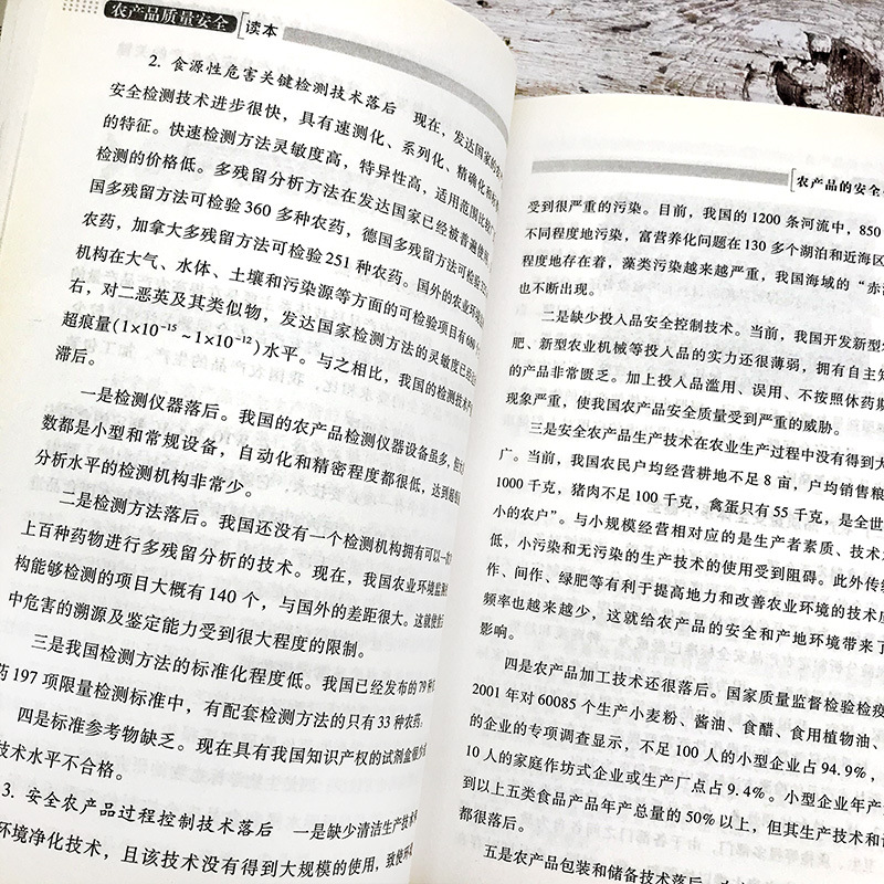 Agricultural Product Quality and Safety Reader Agricultural Planting Technology Encyclopedia Agricultural Product Quality and Safety Current Situation System City