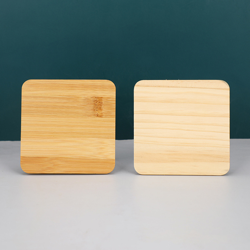 In-Stock Simple Solid Wood Bamboo Cup Lids Various Specifications Wholesale Thickened Water Cup Mug Lids Sealed Cup Bamboo Wood Lids