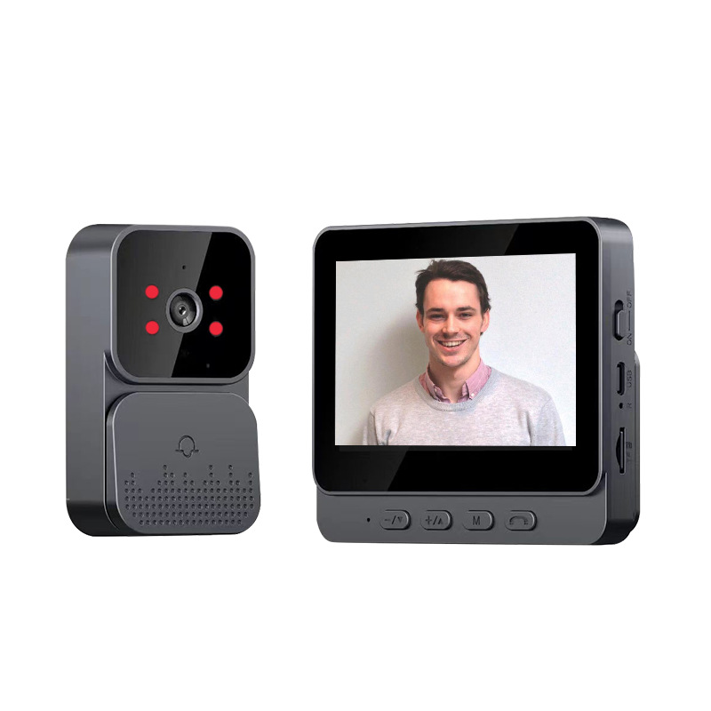 M10 wireless video doorbell home intelligent two-way intercom video surveillance 4.3 inch display low power consumption cat's eye