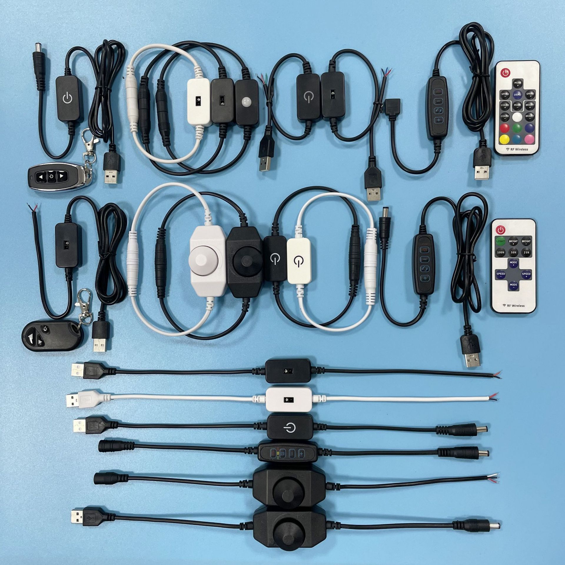 DC5-24V инфракрасный сенсорный диммер с ручным управлением, одноцветный онлайн диммер с ручкой