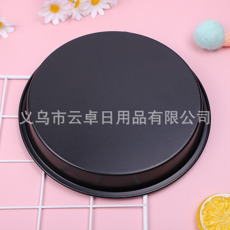 Factory Wholesale Cake Mold Household Round pizza Pan Thickened Non-stick Pan Round Baking Oven pizza Pan