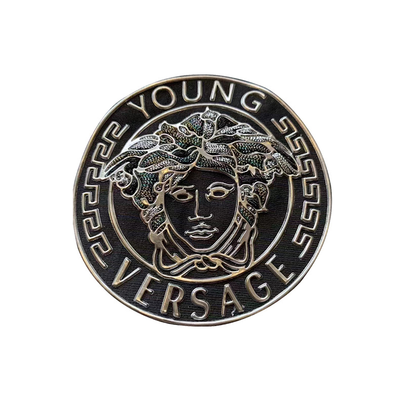 Alien retro sense lock edge armband text logo custom cloth sticker school badge bags clothing processing wholesale