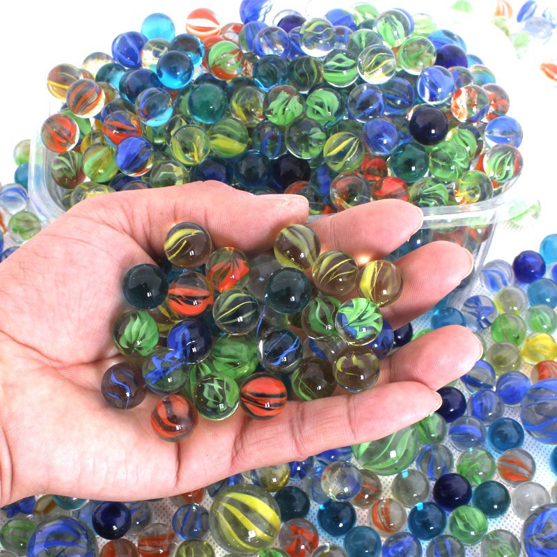 14mm glass ball game machine special marbles 25mm rolling ball fish tank vase decorative beads color