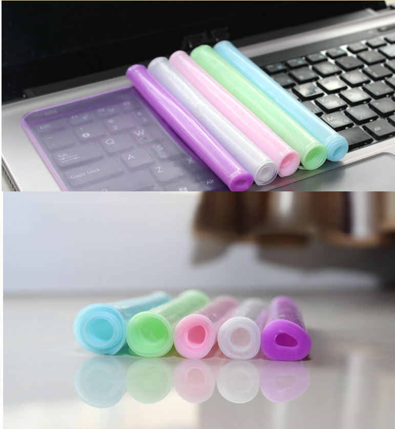 Laptop Keyboard Film Silicone 14/ 15.6inch Keyboard Protective Film Cartoon Dust Cover Universal Film