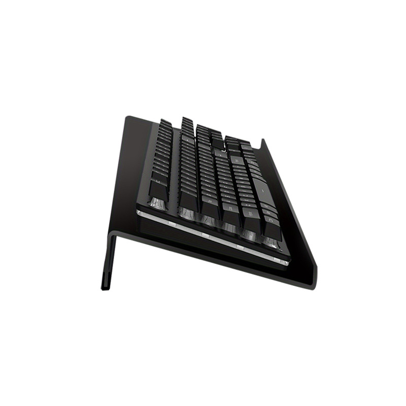 [Office Essential] Black Computer Keyboard Stand Plaid Typing Improve Hand Posture Non-Slip Ergonomic