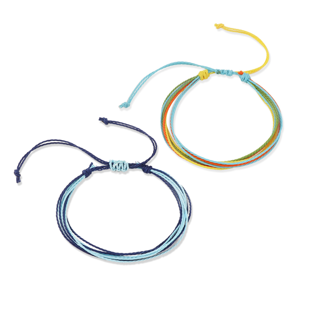 Jewelry colorful wax thread hand-woven couple friendship bracelet suit cross-border exclusive