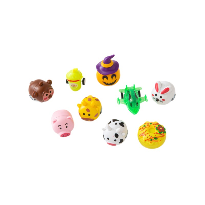 Hamburg Pull-Back Car Imitation Food Toy Q Version Car Kindergarten Holiday Gift One or Two Yuan Engineering Toy Car Wholesale