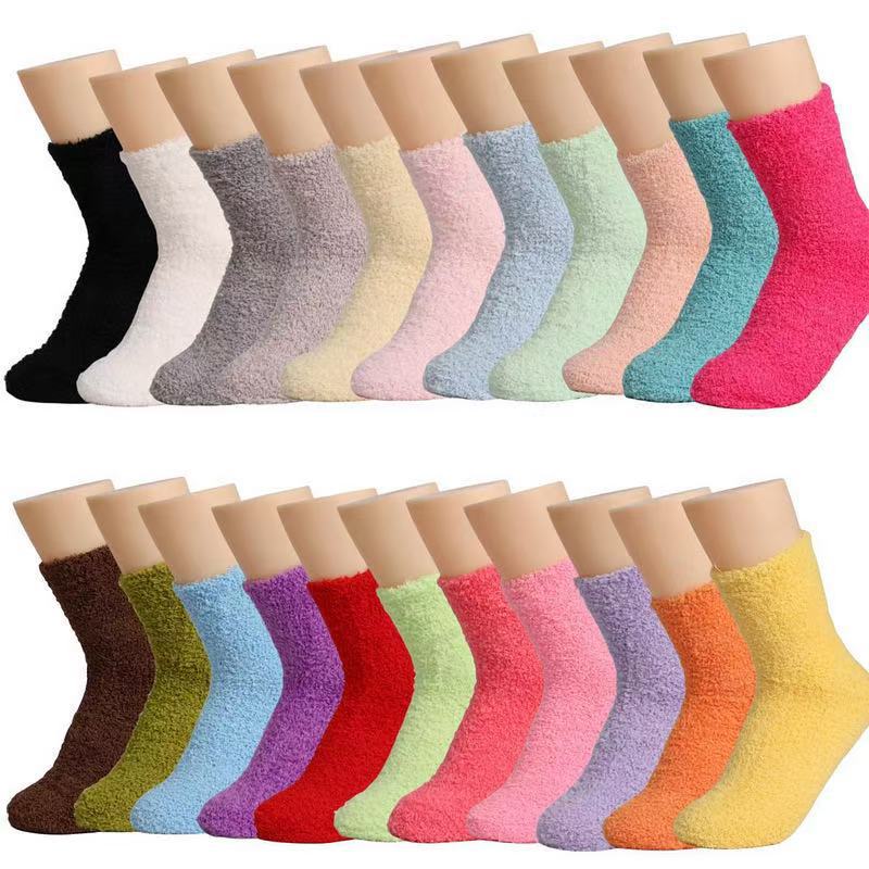 Socks Coral Velvet Socks Winter Socks All Year Round Cotton Socks Socks Logo Small Batch Production Processing Production