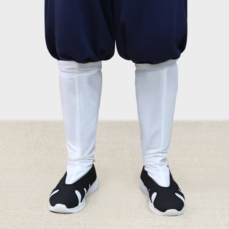 Four Seasons Pure Cotton Taoist Cloud Socks White Cotton Breathable Men's and Women's Same Style Ancient Han Dynasty Stockings Taoist Socks