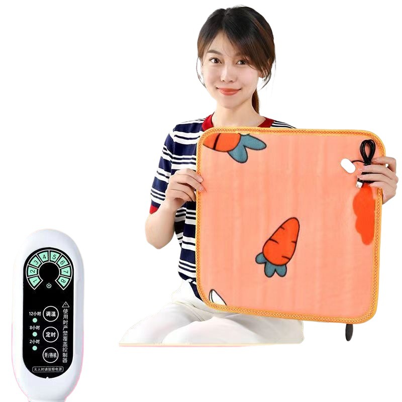 Heated Seat Cushion Office Seat Cushion Long Sitting Backrest Integrated Heating Pad Heating Artifact Removable and Washable Electric Heated Seat Cushion