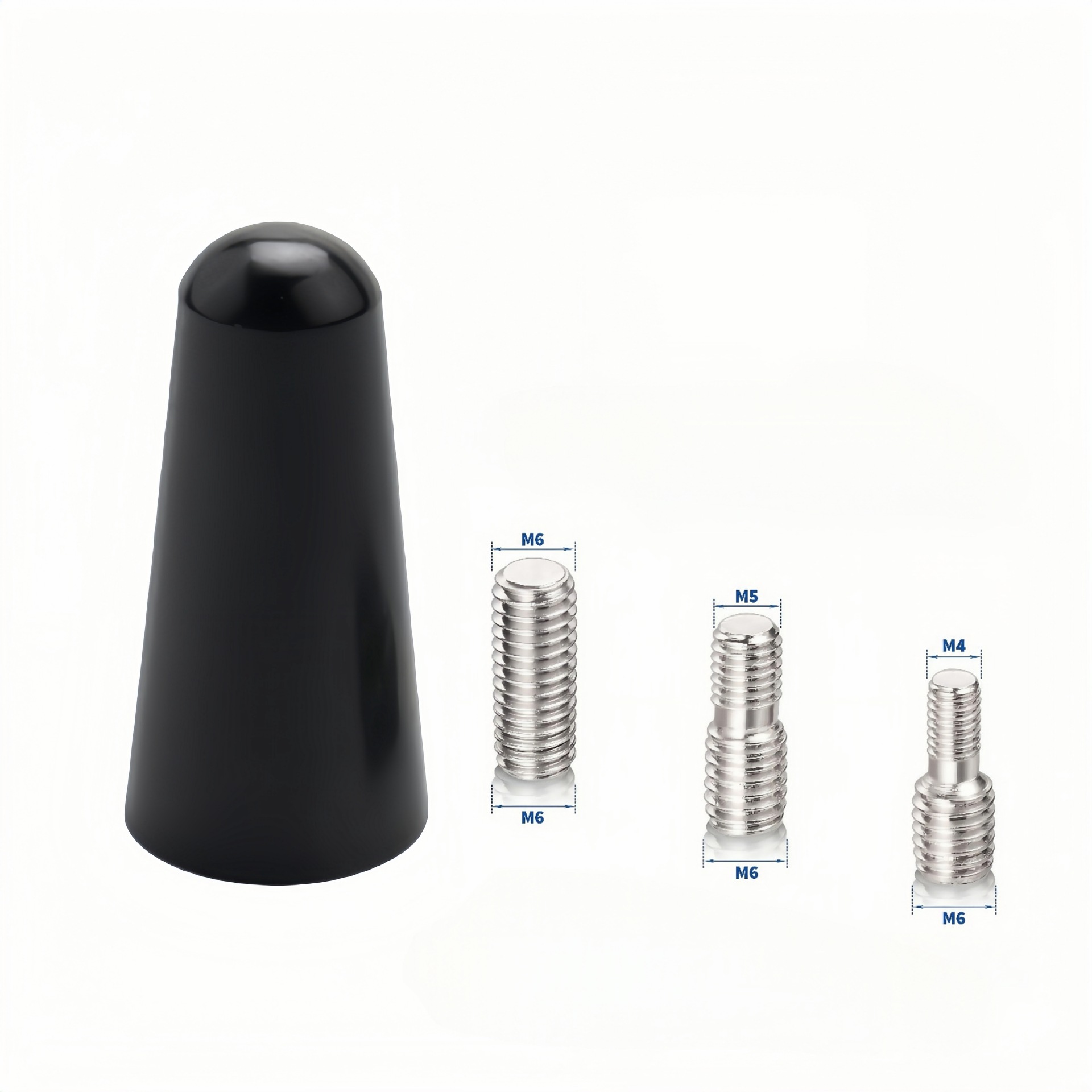 Cross-border explosions car modification decoration universal antenna car pole car roof 3cm aluminum alloy radio short antenna