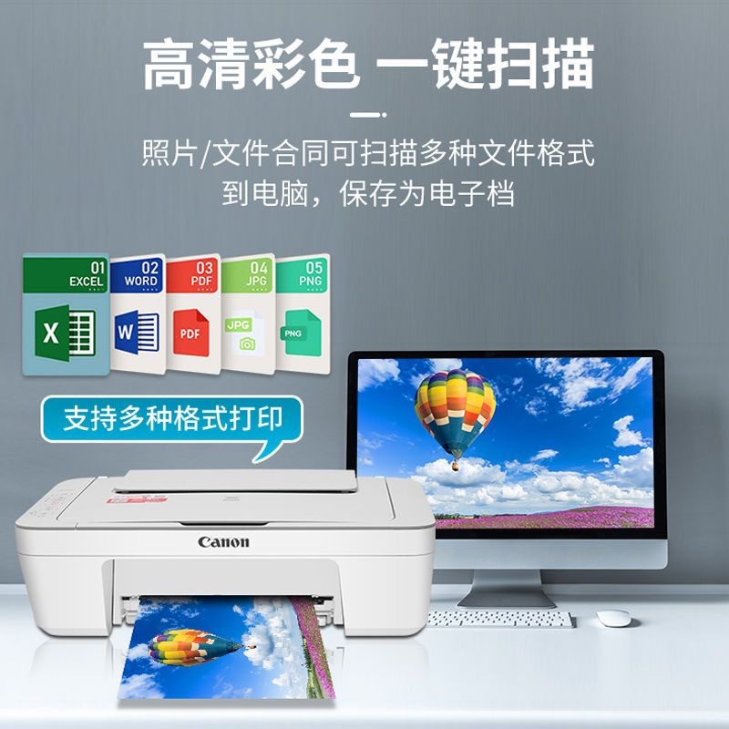 Canon MG2580s Colorful Printer Copy and Scan All-in-one Machine Home A4 Photo Home Student Wireless