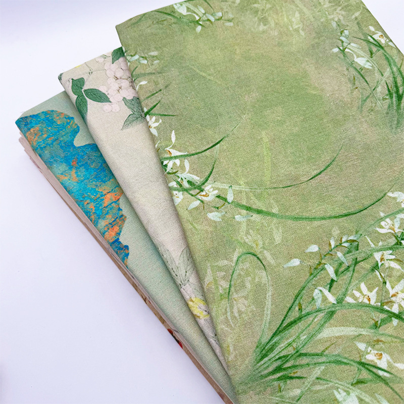 Chinese Style Encryption Cotton and Linen Cloth Tablecloth Door Curtain Cloth Curtain Fabric Sofa Cover Cloth DIY Handmade Cloth Head Processing