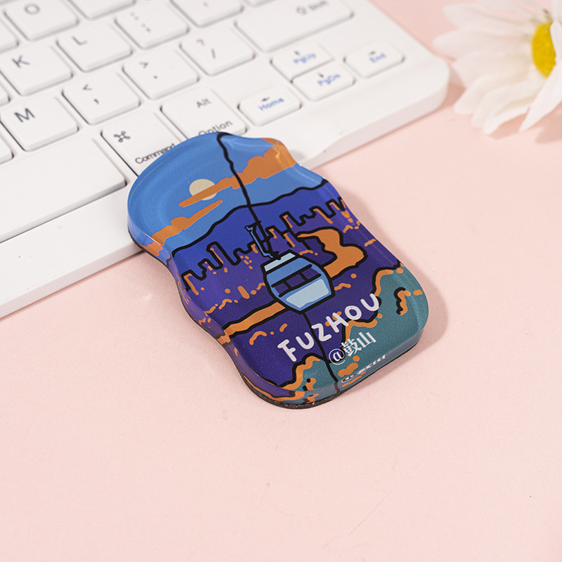 Manufacturer Cartoon Acrylic Refrigerator Magnet Customized Creative Magnetic Cartoon Character Refrigerator Magnet Anime Cute Magnetic Sticker