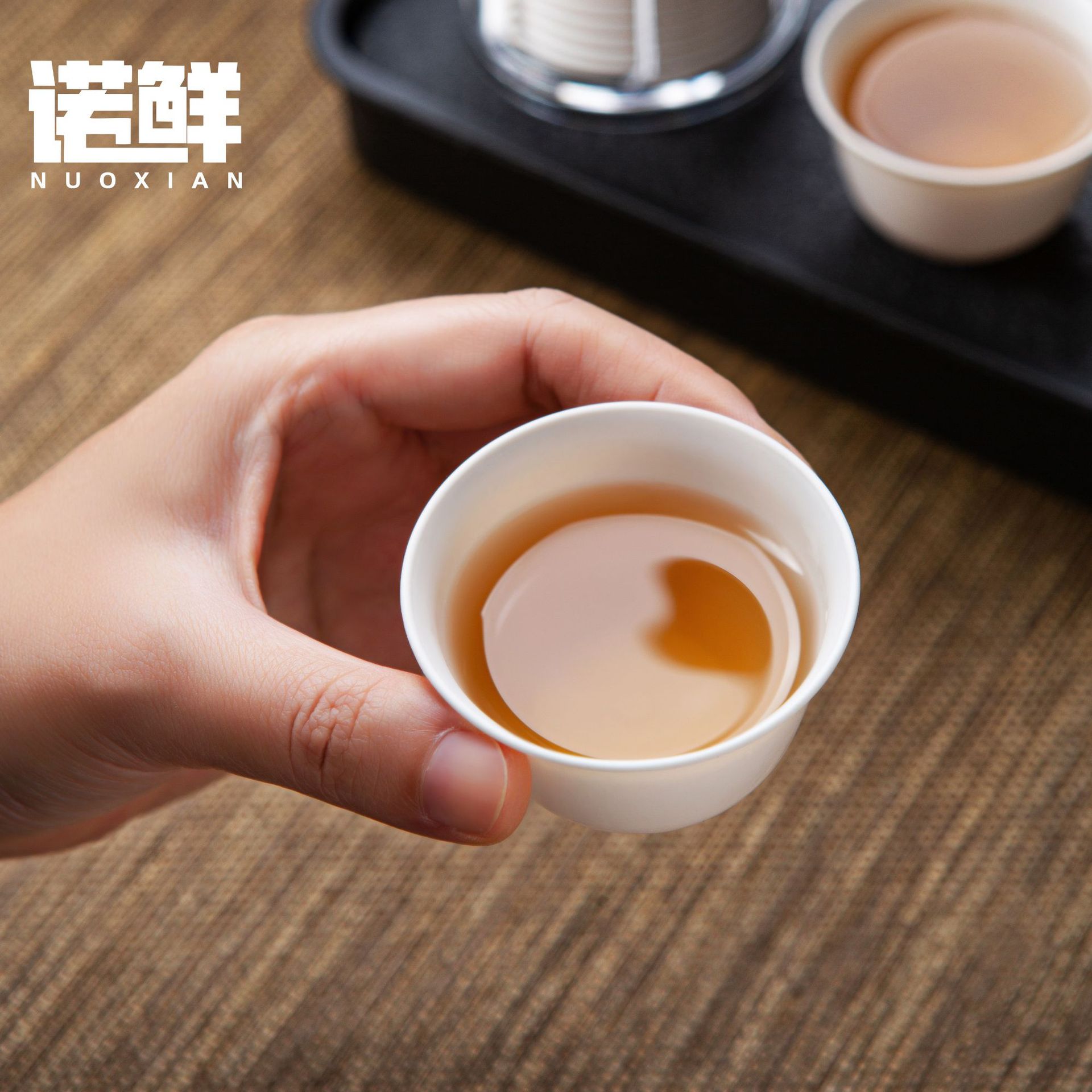 Disposable Rice Husk Kung Fu Tea Cup Thickeneded Environmentally Friendly Tasting Cup Portable Tea Set High Temperature Resistant Travel Small Cup