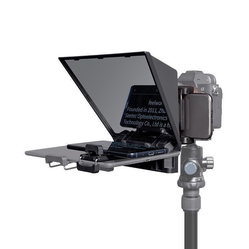 Fuweide TP2A teleprompter 8-inch SLR camera mobile phone high-permeability horizontal and vertical shooting HD subtitle live broadcast dedicated