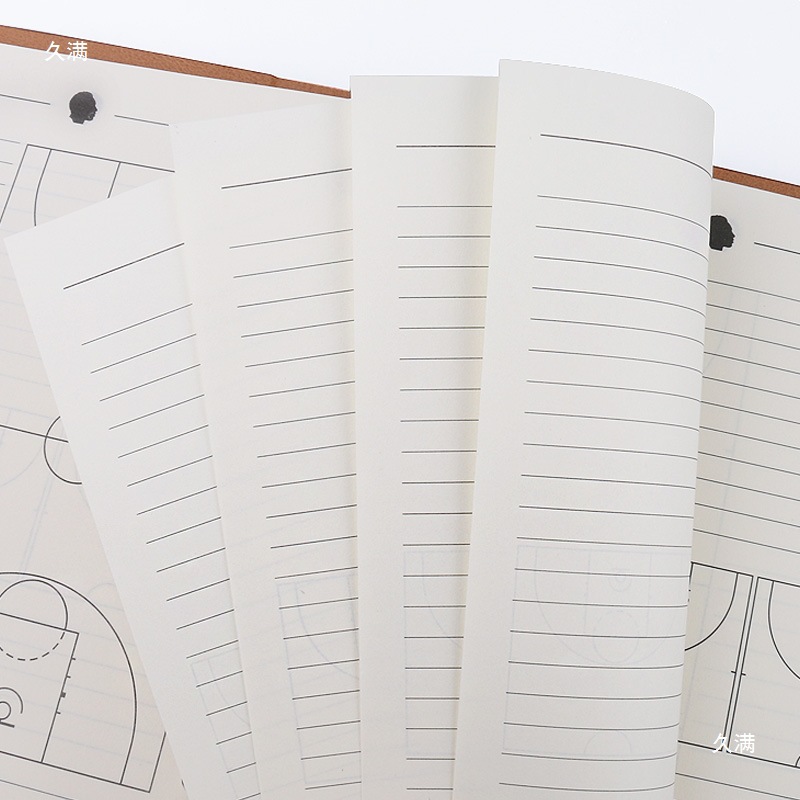 Basketball Training Tactics Book B5 Loose-Leaf Basketball Class Notepad Referee Coach Notebook Peripheral Gifts