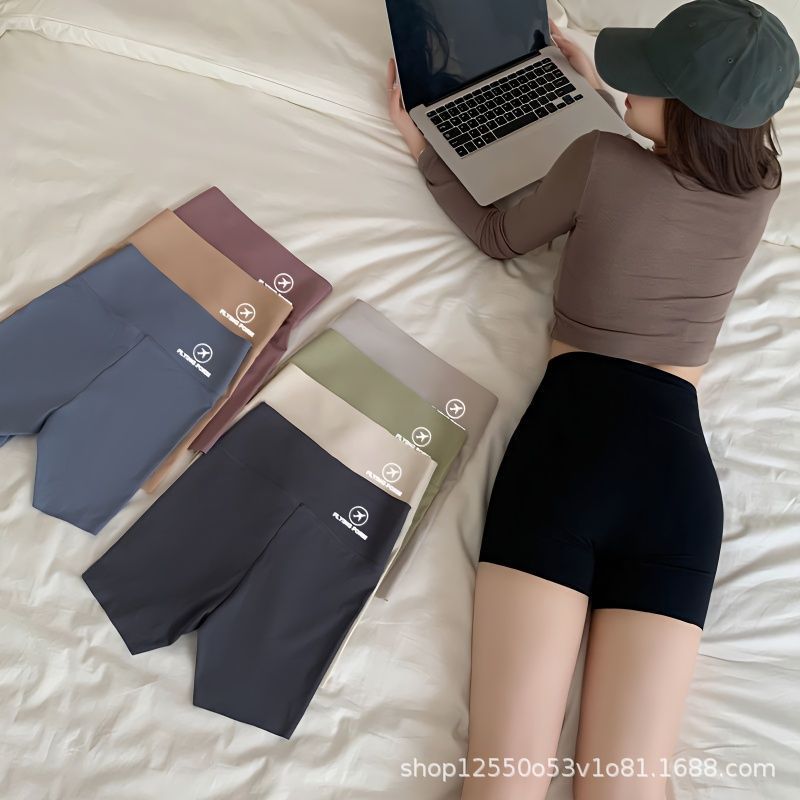 Shark Pants Summer Thin Belly-Tinting Hip-lifting Safety Pants Anti-walking Lala Upper-support Three-point Base Safety Shorts