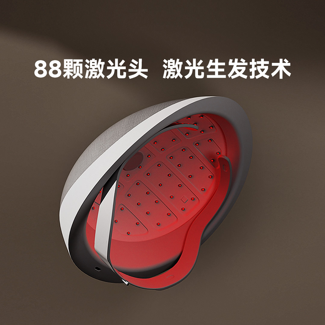 Left Point Laser Hair Growth Device Red Light Dense Hair Solid Hair Growth Cap Hair Loss Treatment Scalp