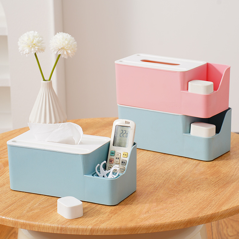 Multifunctional Tissue Box, Living Room Tissue Box, Bedroom Storage Box, Desktop Coffee Table, Simple Restaurant Creative Napkin Box