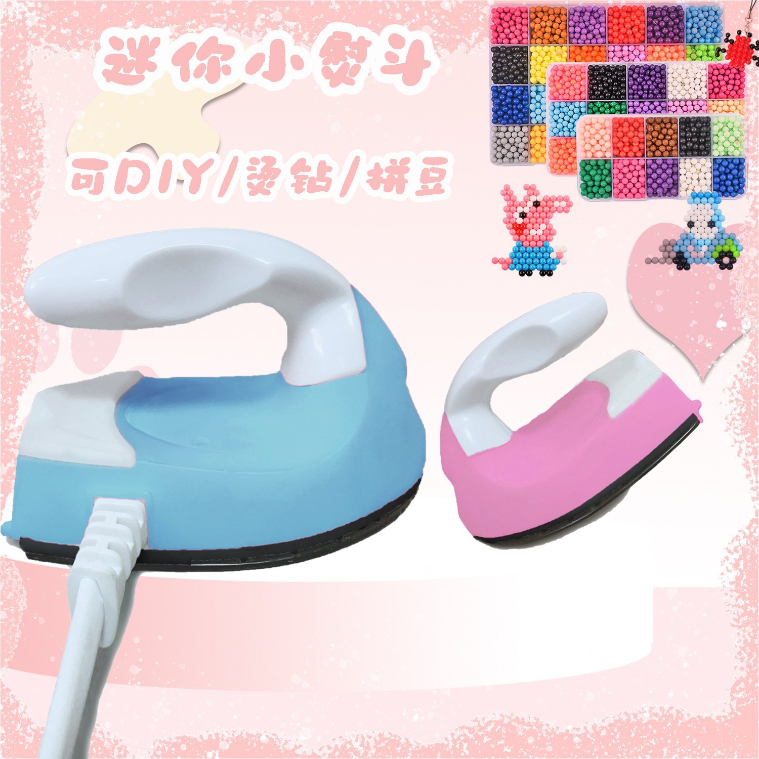 Мини-утюг для детских поделок, креативная гладильная машина для тканевых наклеек и страз на детской одежде