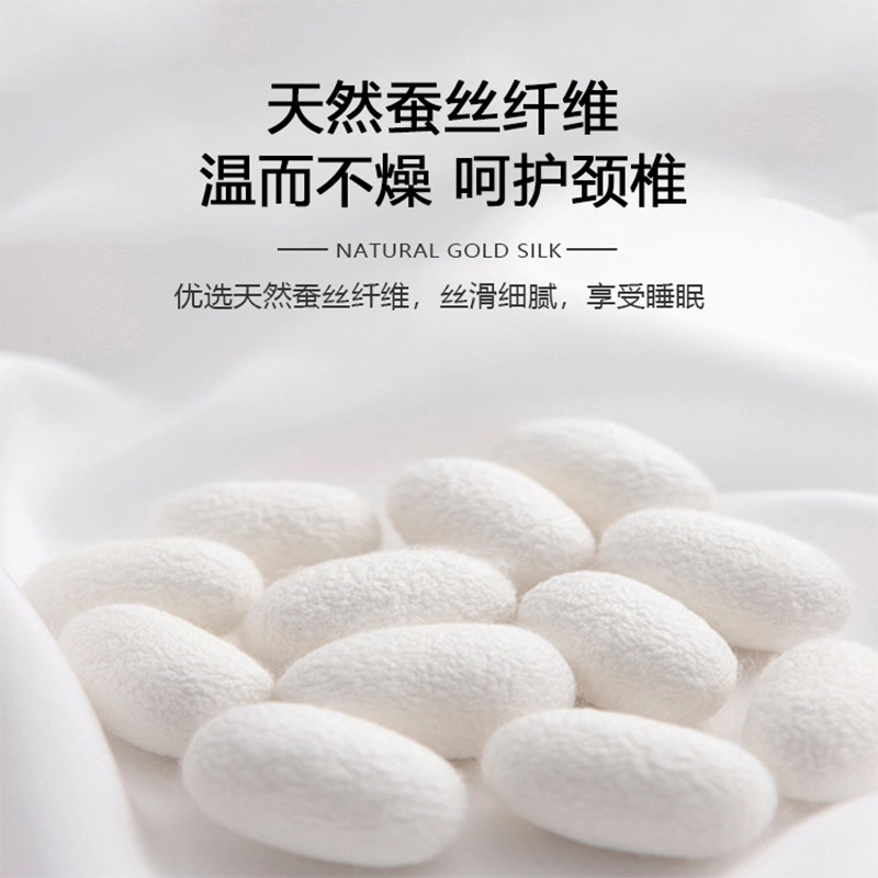 Five-Star Hotel Silk Pillow Core for Women to Help Sleep and Protect Cervical Spine, Special Non-Collapse Home Pillow Core Pair