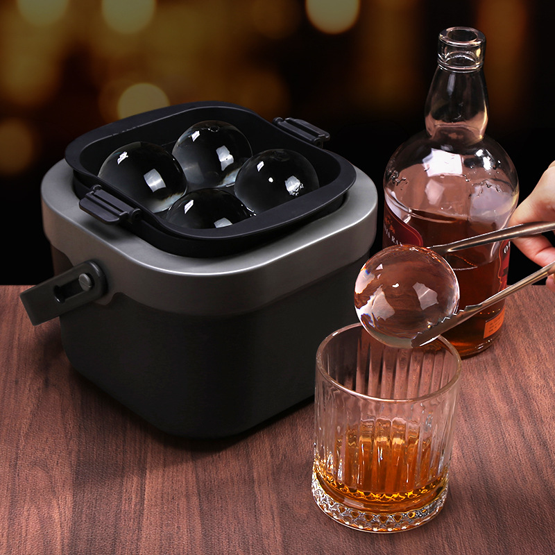 Силиконовая форма для льда хоккейная, высокая проницаемость, для домашних больших кубиков льда, легкое извлечение, для виски