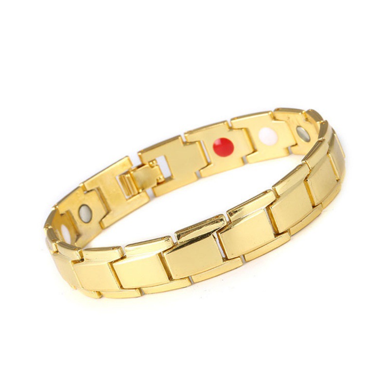 European and American Explosions for Men and Women Negative Ion Ochre Magnets Health Bracelet Magnetic Bracelet Removable Magnetic Therapy Bracelet