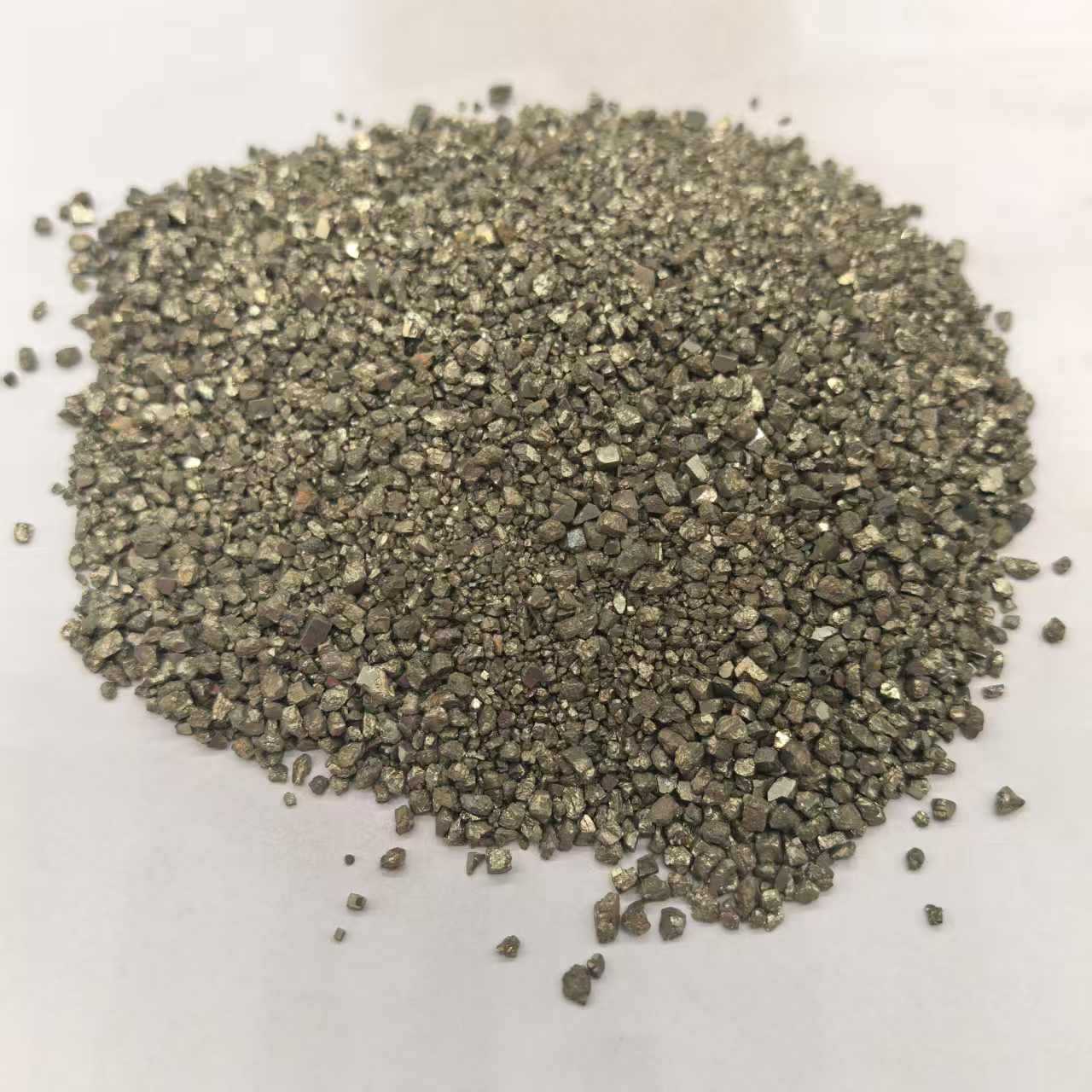 Iron Sulfide Tin Titanium Alloy Sand Manufacturer Supplies Metallurgical Casting Sulfurization Rust Removal Wear-Resistant Floor Material Iron Sulfide Sand