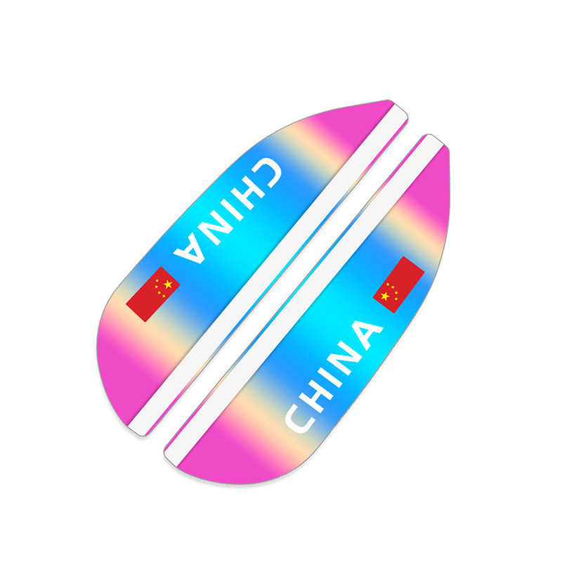 Car Rear Vision Rain Eyebrow Car Reflective Mirror Sunny Rain Bender Universal Rain-proof Dust-proof Magic Color Gradient Rain Eyebrow