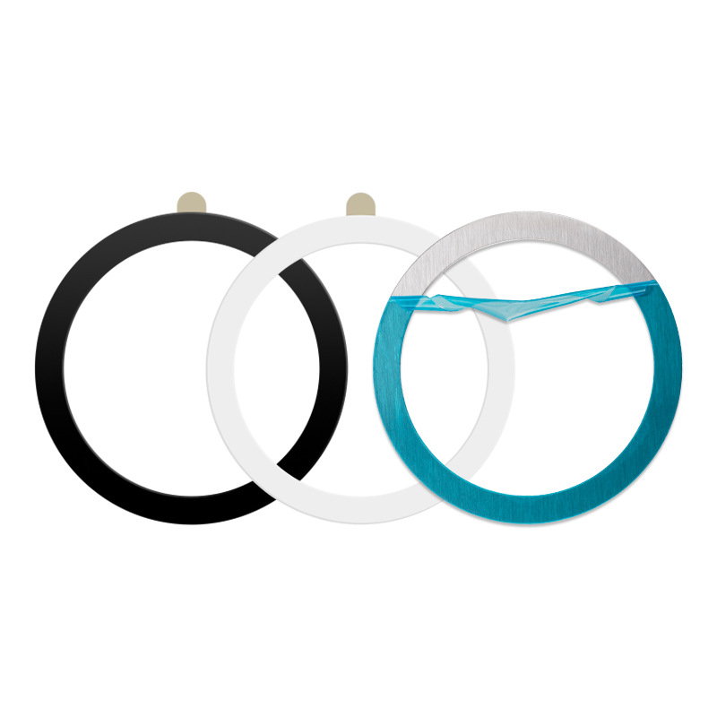 Popular Magsafe Wireless Magnetic Sheet Brushed Injection Paint Mobile Phone Case Circular Metal Magnetic Sheet
