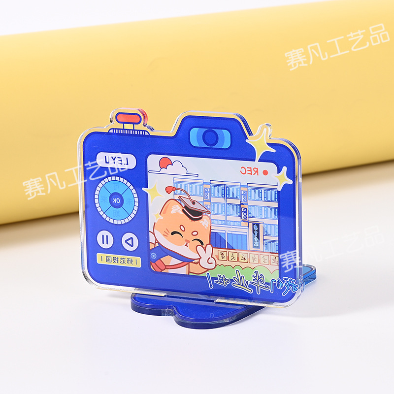 Acrylic Mobile Phone Holder Customized School Promotion Opening Commemorative Gift Desktop Stand Advertising Decoration Ornaments