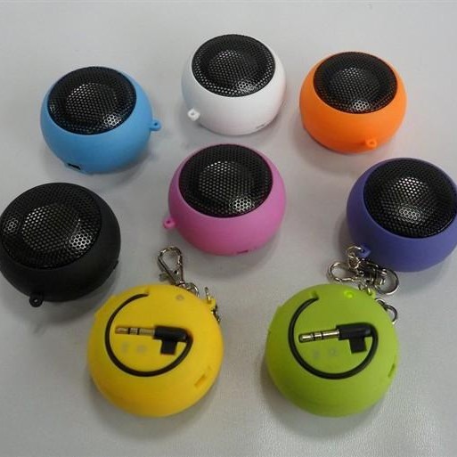 Cross-Border E-Commerce Amazon Mini Retractable Iron Mesh Dc3.5 Audio Interface USB Charging Burger Speaker