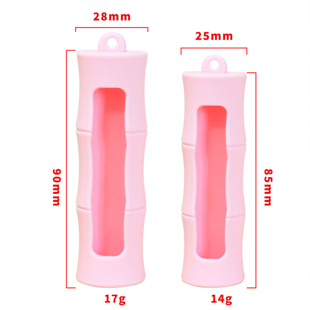 Cross-Border Silicone Lipstick Protective Cover Food Grade Silicone Portable Creative Shape Anti-Fall Essential Oil Bottle Lipstick Lipstick Cover