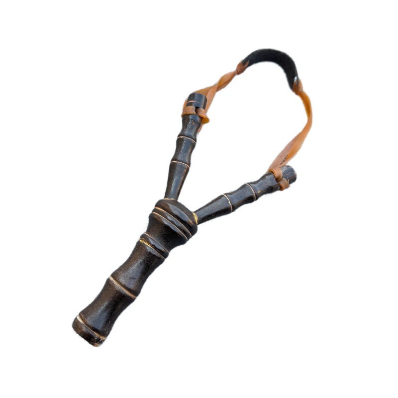 Slingshot Children's Shooting Toy Wooden Bamboo Slingshot Solid Wood Outdoor Traditional Shooting Launch Toy Boy Wholesale