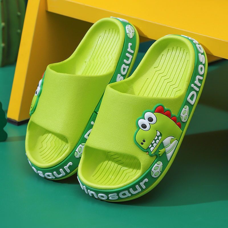 Dinosaur Children's Slippers Boys Sandals Summer New Girls Non-slip Parent-child Indoor and Outdoor Wear Big Children's Cartoon Sandals